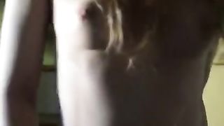 Tiny Blonde with Perfect Body knows how to Ride a Monster Cock