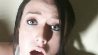 Innocent Classy Girl Fucked by Big Dildo | Squirt | Eye Rolling Orgasm.