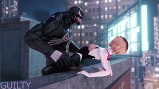 Spider Gwen vs Venom Hentai