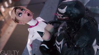 Spider Gwen vs Venom Hentai