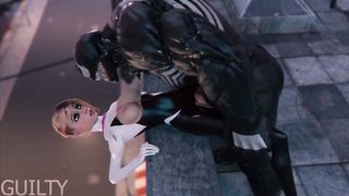 Spider Gwen vs Venom Hentai