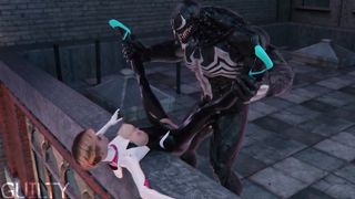 Spider Gwen vs Venom Hentai