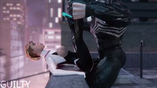 Spider Gwen vs Venom Hentai