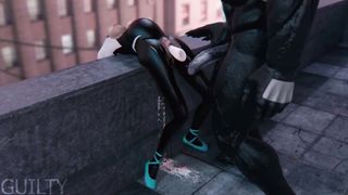 Spider Gwen vs Venom Hentai