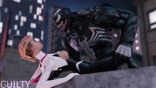 Spider Gwen vs Venom Hentai