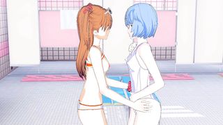 Asuka and Rei(3D HENTAI)