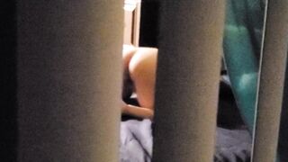 Hot Neighbor again at the same Time after Work Voyeur Peeping