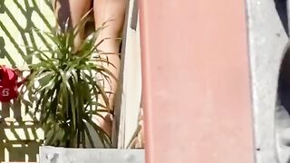 I Love my Neighbour, Barcelona Topless MILF Spy Cam Balcony