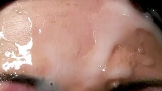 Massive Facial Cumshot Reaction 1