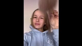 19 Year old Girl Fingered on Tiktok