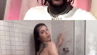 WHITE GIRL GROUPIE PUTS ON a SHOW FOR RAPPER GOLD GAD ON INSTAGRAM LIVE