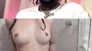 WHITE GIRL GROUPIE PUTS ON a SHOW FOR RAPPER GOLD GAD ON INSTAGRAM LIVE