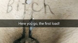 First Cumshot before they Gangbanged my Wife with No-condoms no Pills! [cuckold. Snapchat]