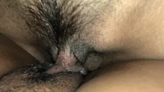 Tribbing my Gf’s Wet Pussy