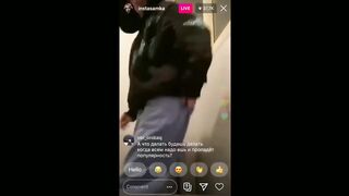 INSTASAMKA SHOW HER PUSSY AND ASS IN INSTAGRAM LIVE