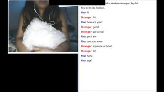 Omegle - 19yo demonstrates best knockers