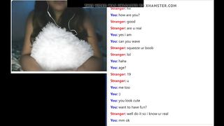 Omegle - 19yo demonstrates best knockers