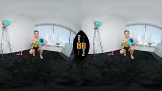 VR 180 - Milana Ricci Working out at Home