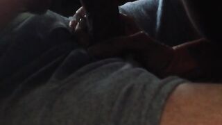 Mature Wife Blowjob while using Hand