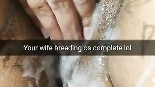 Your Wife after Breeding Gangbang with Cum Creampie Dripping Pussy [cuckold. Snapchat]