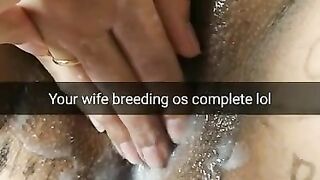 Your Wife after Breeding Gangbang with Cum Creampie Dripping Pussy [cuckold. Snapchat]