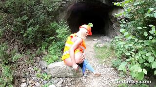 Claudia Macc in Outdoor High Vis Piss