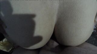 Fuck fit milf ass hole without condom, cum in her ass, big tits homemade amateur