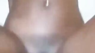 Kenyan Babe with Pretty Titties Riding my Dick until her Legs Shake. Ebony Female Orgasm.