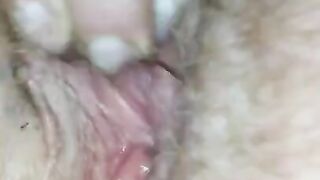 Wife rubbing pussy