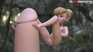 3D Hentai | Tinker Bell with a Monster Dick