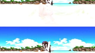 [VR 360] Rin Shibuya Idolmaster Swimwear on the Beach