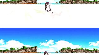 [VR 360] Rin Shibuya Idolmaster Swimwear on the Beach