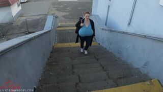 Corona Virus Free Big Tits Walk in Public