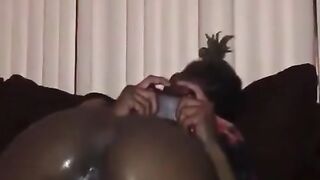 Black Dick Fucks Pussy and PS4