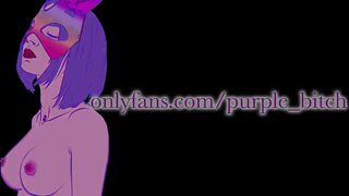 Ahri with Big Dildo and Real Dick Creampie