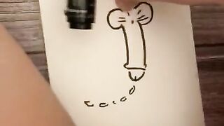 I Drew a Dick with a Marker and then Fucked myself with it