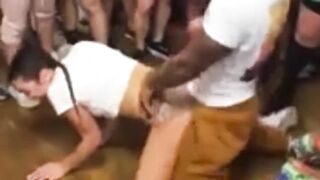 Nasty Nass Humped Infront of People Twerk Grinding on Black Guy