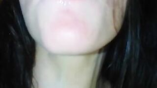 PinkMoonLust has Mouth Spit Drool Fetish Custom Video Order! Paid Slut GAGS HARD to make Saliva Fast