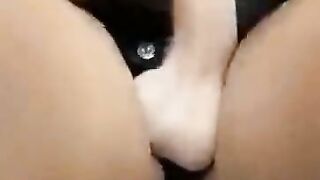 MIDGET BLONDE GIRL GETS STRAPON FUCK - SNAPCHAT