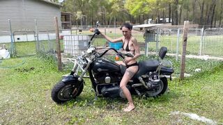 Behind the Scenes: Caught Wifey Washing the Motorcycle!!!