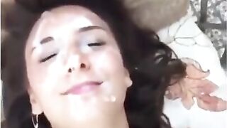 Cheating Cumslut Wife Snapchats Lame Cuckold Husband on diff