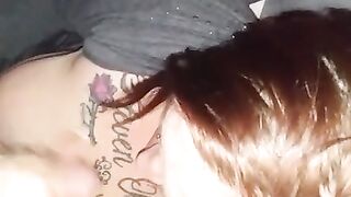 Mom blowing and jerking off at her boy 2