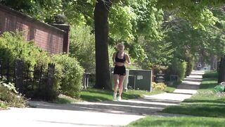 Boob Bouncing Jogger