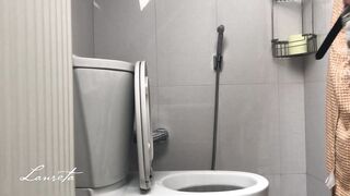 I Filmed my Sister Pissing in the Bathroom- Damn she's Hot!!!!