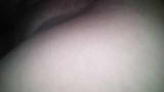 Filming myself with my Lover Fuking me Rough no Condom in Sexy Positions Excited for being Creampied