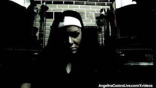 BBW Nuns Angelina Castro & Sam 38G Spank & Fuck Their Twats!