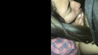 Asian Teen  From Tinder Give Me A Blowjob At The First Date !