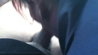 White BBW Sucking My Curved Cock (No Hands)