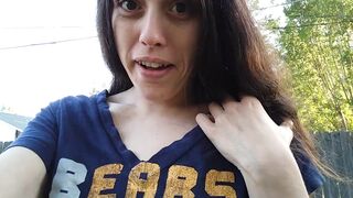 LOUDEST FART PinkMoonLust Nasty Ass Farting Gas so BAD Outdoors outside Backyard to let it Rip Toot