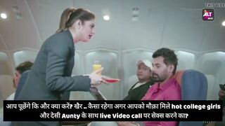 Indian Air Hostess sex with Bollywood Actress